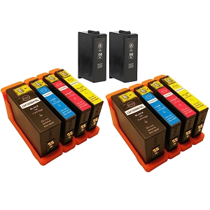 Compatible 10 Pack Lexmark 150XL Pro 715 915  High Yield Ink Cartridges